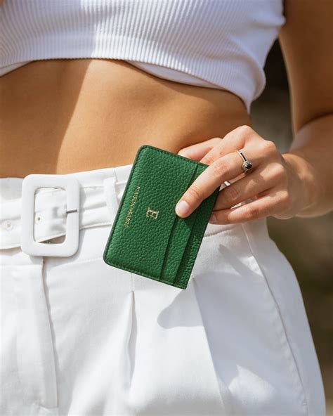 Emerald Green Card Holder .